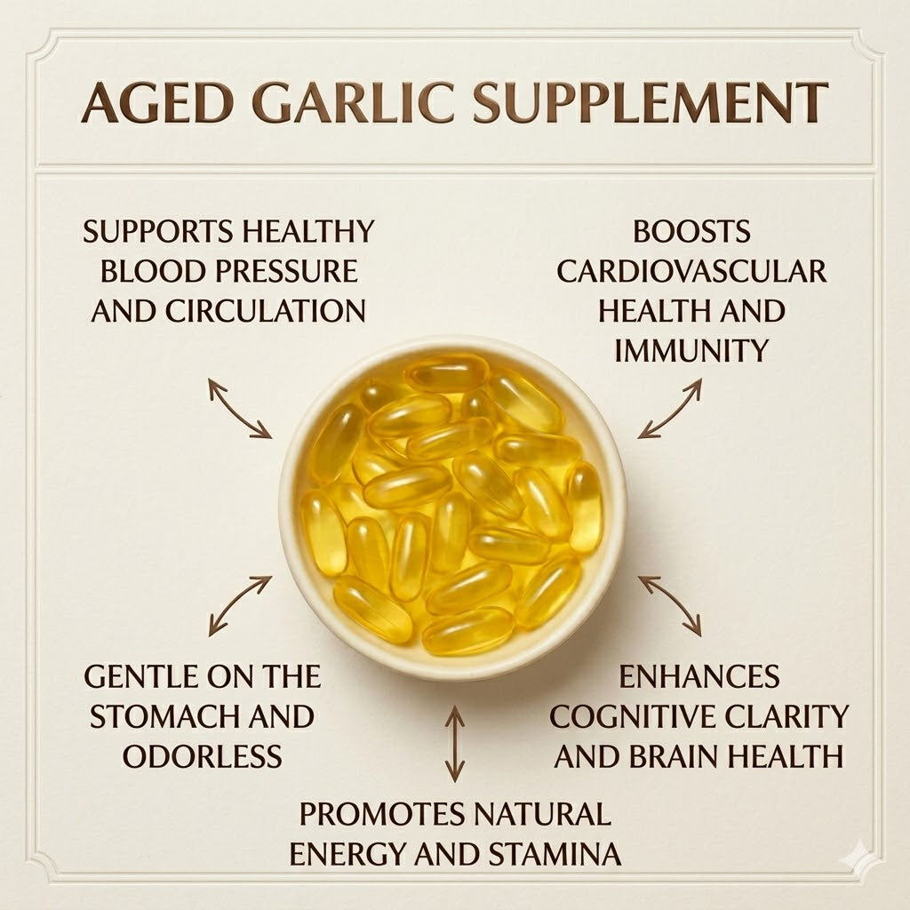 Aged Garlic Extract — Clinically Studied For Healthy Blood Pressure