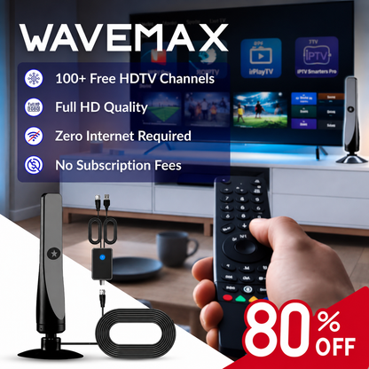 WaveMax - 100+ TV Channels, No Monthly Fees