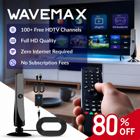 WaveMax - 100+ TV Channels, No Monthly Fees